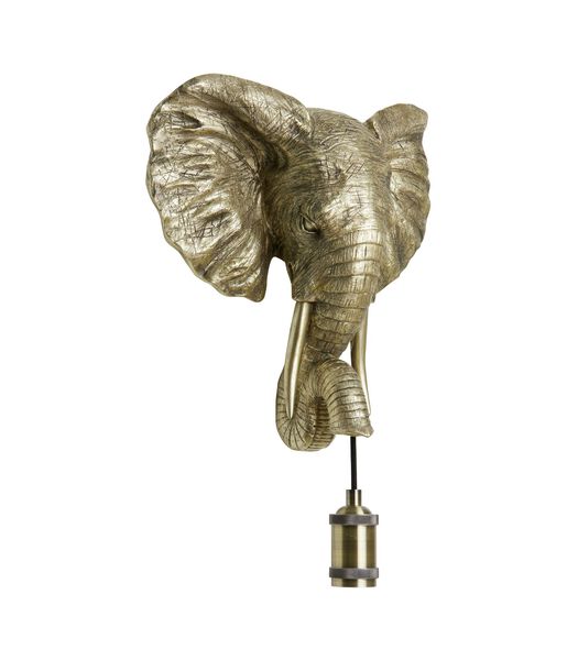 Wandlamp Elephant - Goud - 35x13x36cm