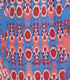 Robe courte bohème  bleu et rose en coton biologique imprimé ethnique image number 4