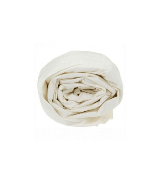 Drap-housse ivoire coton