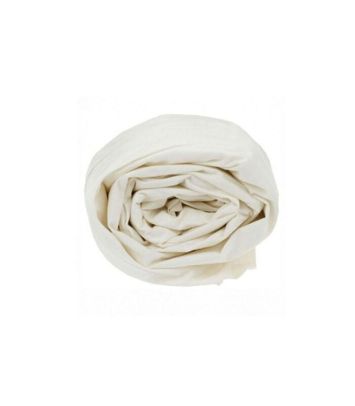 Drap-housse ivoire percale de coton image number 1