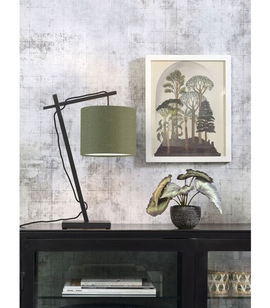 Lampe de table Andes - Bambou Noir/Vert - 30x18x46cm
