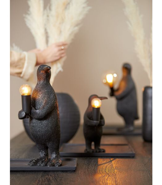Lampe de Table Penguin - Noir - 21x17x41cm