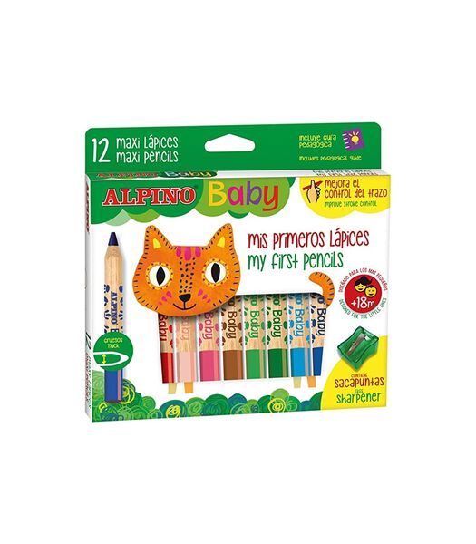 Boîte  12 crayons de couleur  Baby