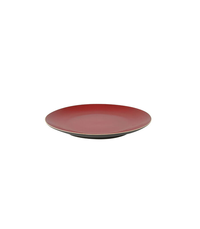 Serviesset Lava Stoneware 6-persoons 24-delig Bruin Rood image number 2