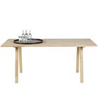 Lot de 2 pieds de table en forme de A - Chêne massif  - Transparente - 72x79x10 cm - Tablo image number 4