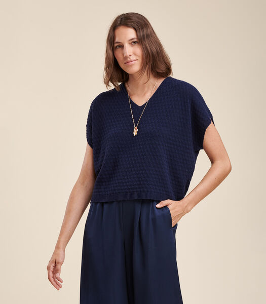 Pull manches courtes oversize