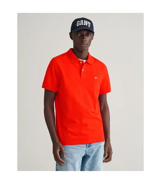 Gant Shield Piqué Polo Rouge