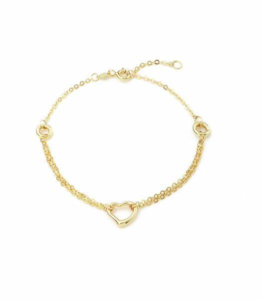 Bracelet pour dames, or 375 | coeur