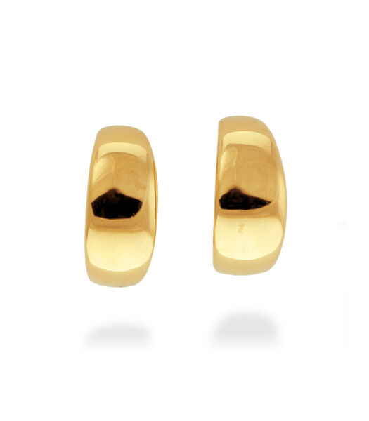 Boucles d'oreilles, mrango finition en or jaune 18 carats