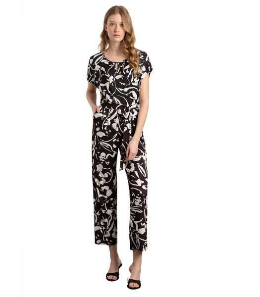 Jumpsuit jersey all-over print