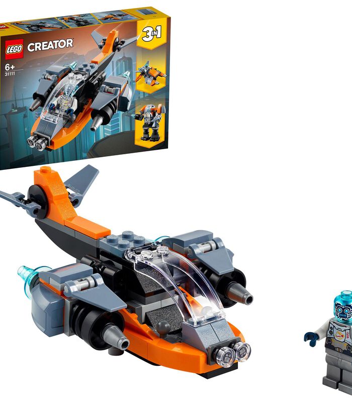 LEGO Creator 3-en-1 31111 Le Cyber Drone image number 4