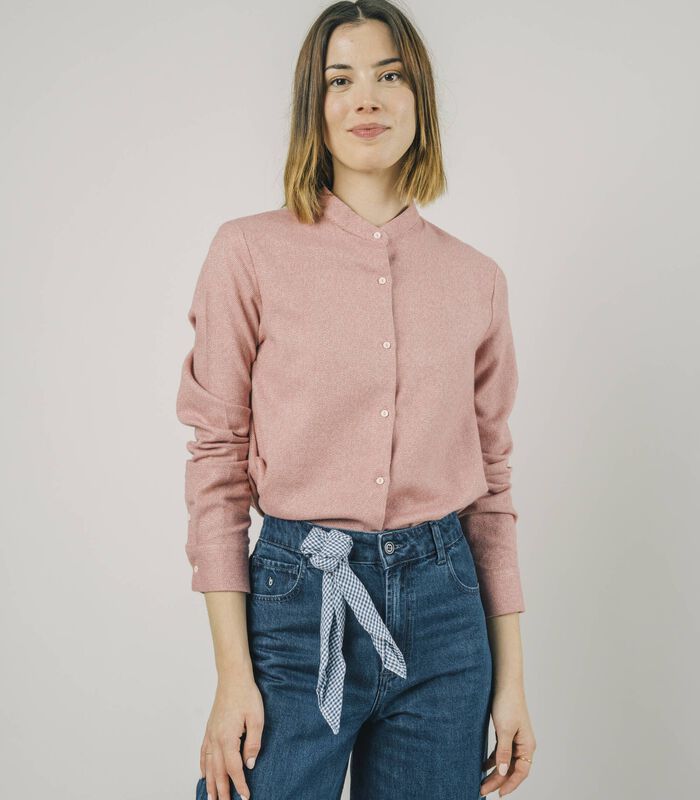Cosy Flannel Mao Blouse Peony image number 4