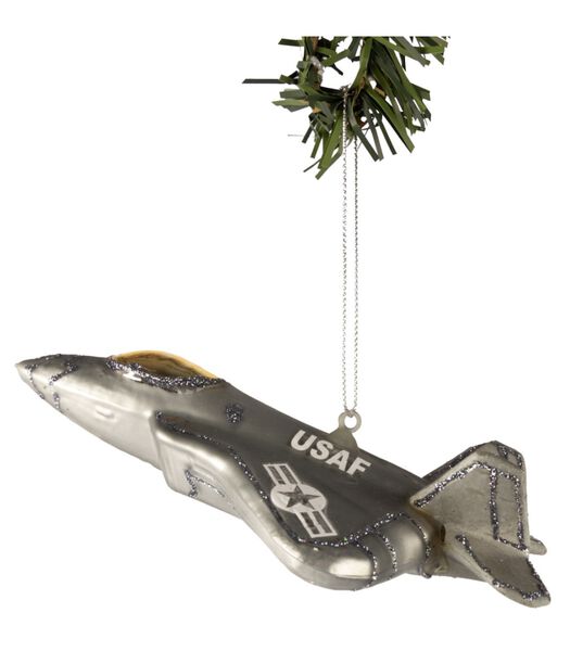 Boule de Noël  Jet Fighter 15 cm