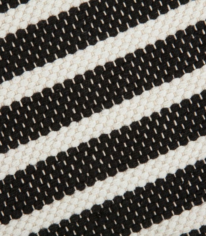 Badmat Stripes & Structure Zwart Wit image number 2