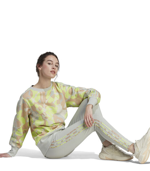 Fleecesweatshirt voor dames Floral Graphic 3-Stripes
