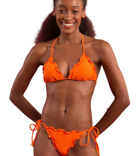 Bikinitop Driehoekig topje Dots-Orange Frufru