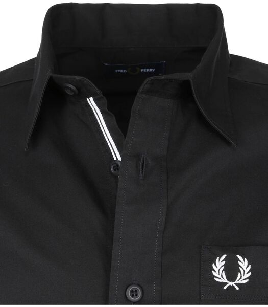 Fred Perry Classic Overhemd Zwart