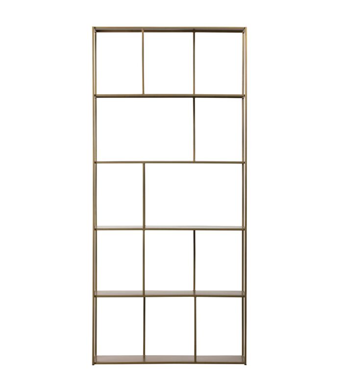 Vitrine Armoire - Metal - Brass - 196x90x30 - Valued image number 1