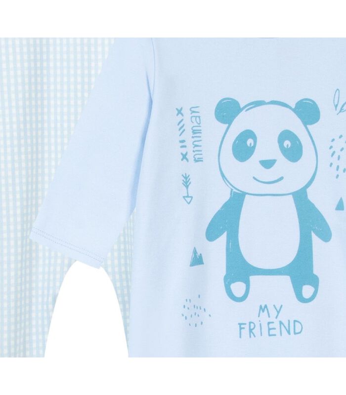 Lot de 2 pyjamas 1 pièce motif panda image number 2