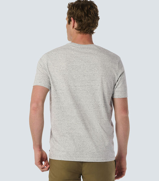 Charmant t-shirt en mélange avec poche de poitrine subtile Male