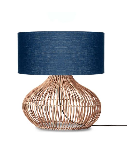 Lampe de Table Kalahari - Denim/Rotin - Ø47cm