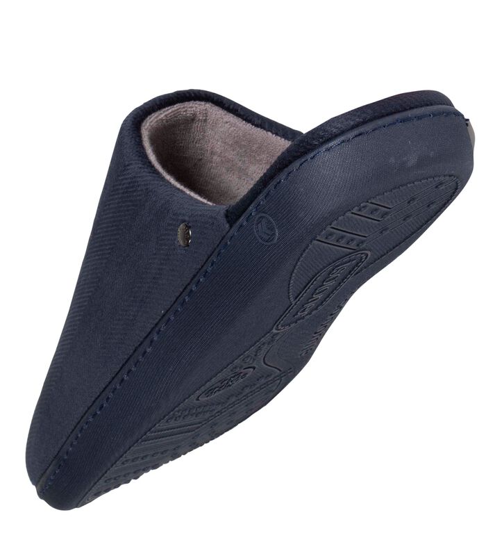 Chaussons Mules Homme Velours Marine image number 4