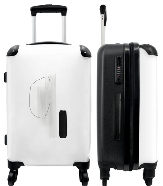 Handbagage Koffer met 4 wielen en TSA slot (Design - Abstract - Vormen - Lijnen)