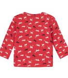 Oeko-Tex kattenprint sweatshirt met knopen image number 1
