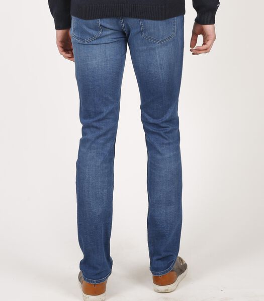 LC110 Eco Mid Blue - Straight Slim Fit Jeans