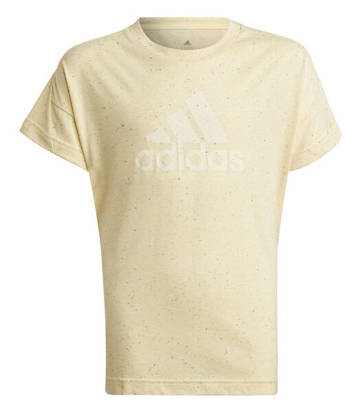 Los katoenen T-shirt met sportbadge voor meisjes Fut...