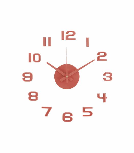 Horloge murale Diy Sunset Numbers - Rouge - Ø35cm