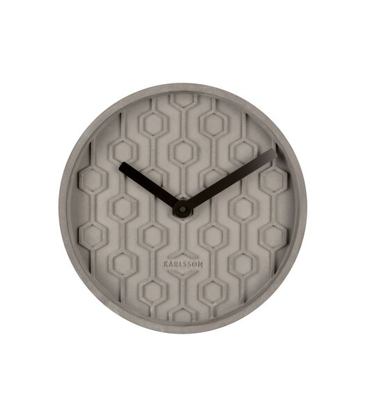 Horloge murale Honeycomb - Gris - Ø31cm