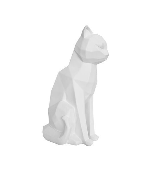 Ornament Origami Cat - Sitting Mat Wit - 17x11,8x26,5cm
