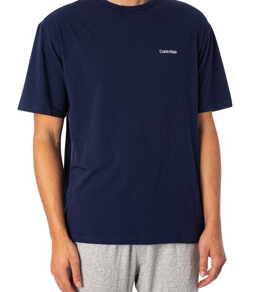 Loungewear T-Shirt Met Logo Op De Borst
