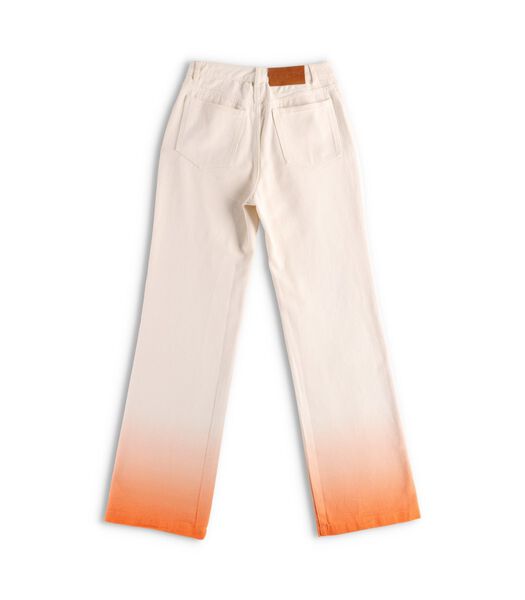 Monday Degradé - Witte en oranje jeans