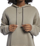 Hooded sweatshirt vrouw Natural Oversized image number 2
