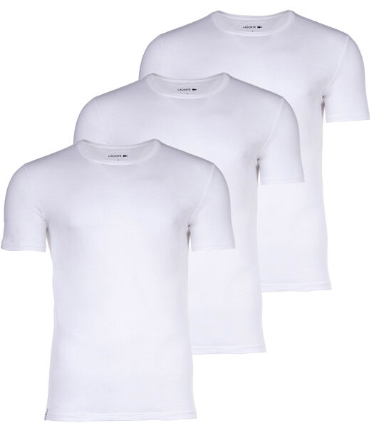 Essentials Lounge - Set van 3 slanke T-shirts met ronde hals