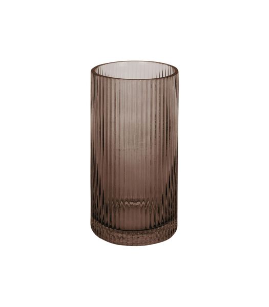 Vase Allure Straight - Marron chocolat - Ø10x20cm
