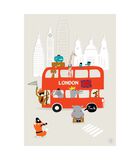 LONDON - Kinderposter - voertuig london image number 0