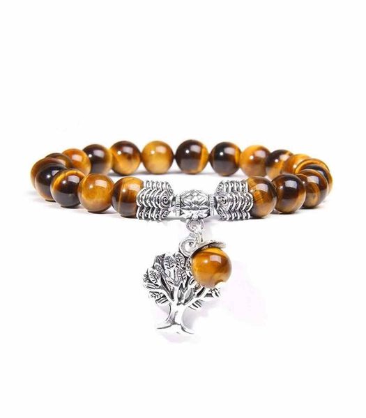 Bracelet arbre de vie en oiel de tigre