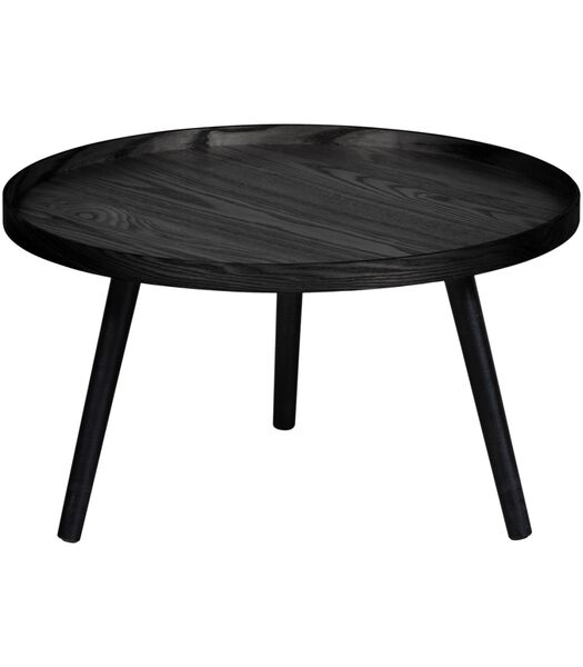 Table d'Appoint - Bois - Noir - 34x60x60  - Mesa