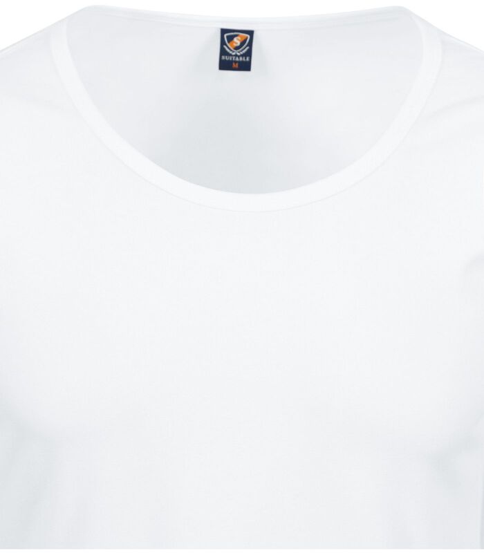 Otaru T-Shirt Brede Ronde Hals Wit 2-Pack image number 3