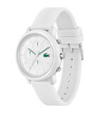 Lacoste.12.12 CHRONO wit op wit silicone 2011246 image number 1