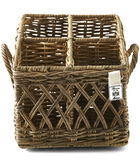 Rustic Rattan Couvert Basket Square image number 0
