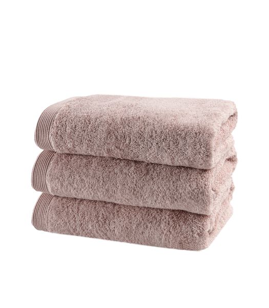 COMO -  3 serviettes d'invités 30x50 Misty Pink