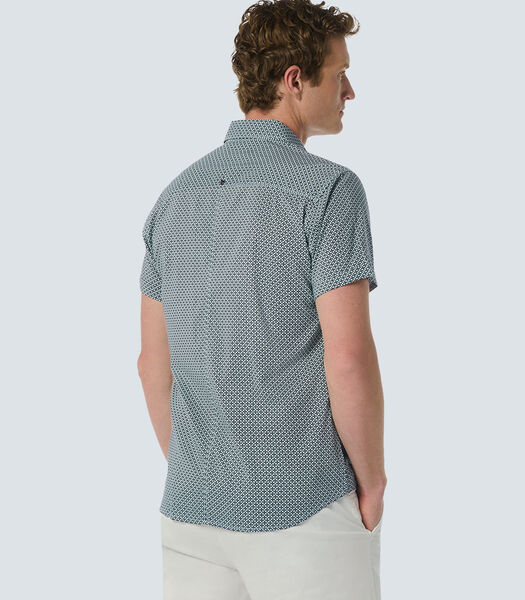 Stijlvol overhemd met all-over patroon en korte mouwen Male