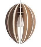 Lampe suspension design bois avec ampoule, FEVE image number 0