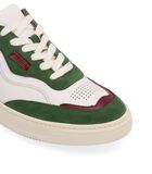 TB.87 - Sneakers wit en groen leer image number 5
