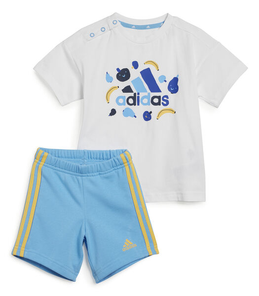 Baby t-shirt en shorts met opdruk Essentials