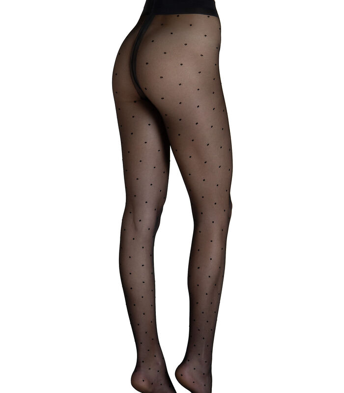 Panty 20 DEN met stippen Fashion Dots zwart image number 3